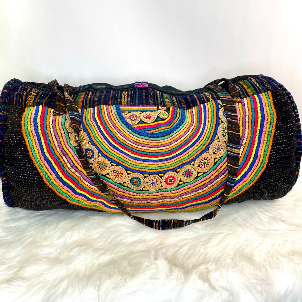 Large Quilted Duffle Bag from Africa with tribal Print